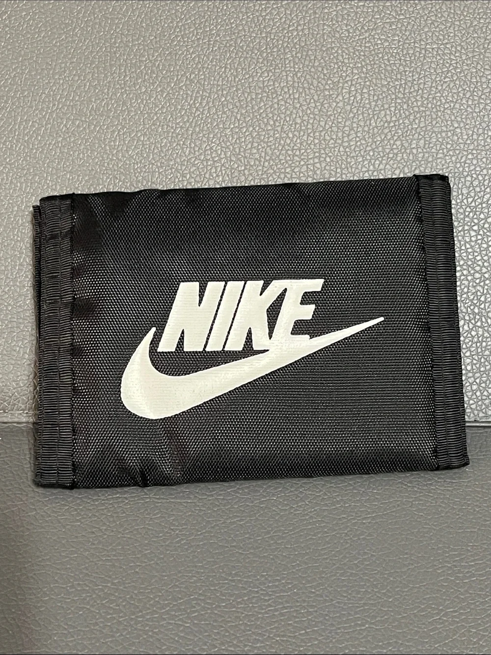 Nike Black Bifold wallet with Velcro closure